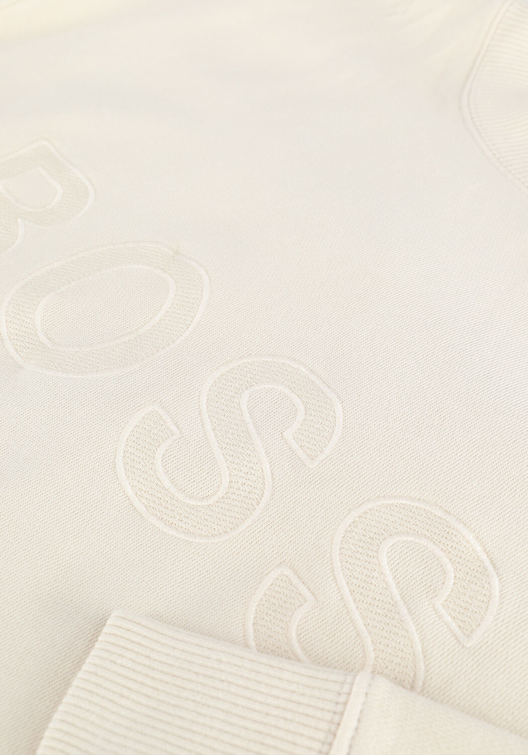 BOSS BLACK Pull WELOGO 10236723 Blanc - large