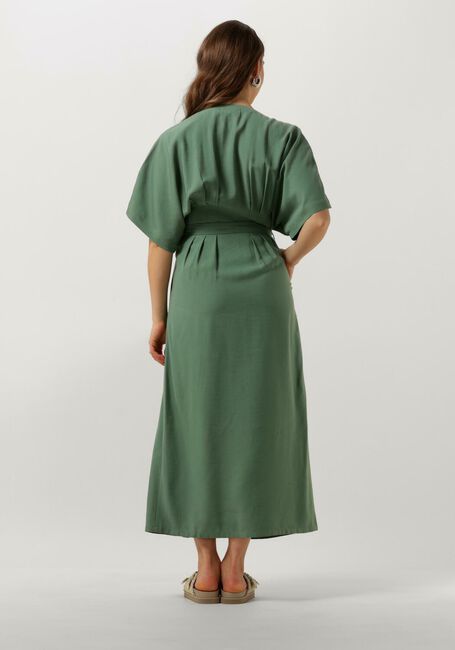 ANOTHER LABEL Robe midi LOUISA DRESS S/S en vert - large