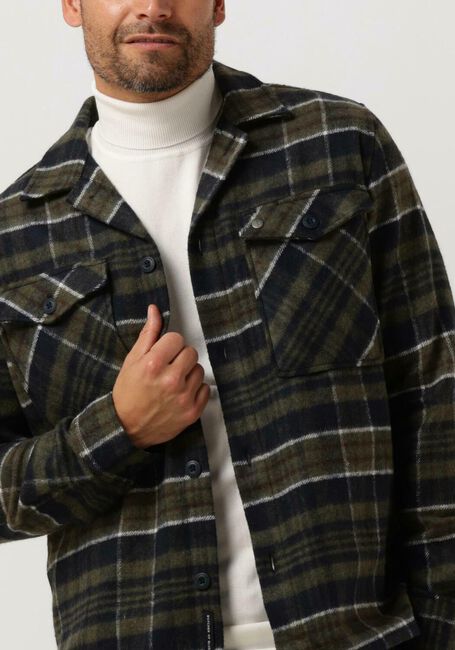 Groene BUTCHER OF BLUE Overshirt SATURN MK.2 CHECK OVERSHIRT - large