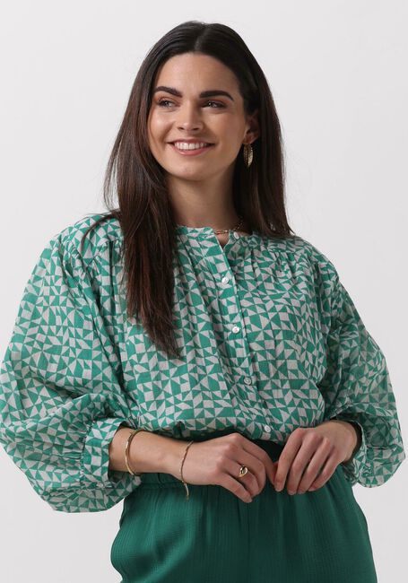 BY-BAR Blouse LUCY GRAPHIC BLOUSE en vert - large