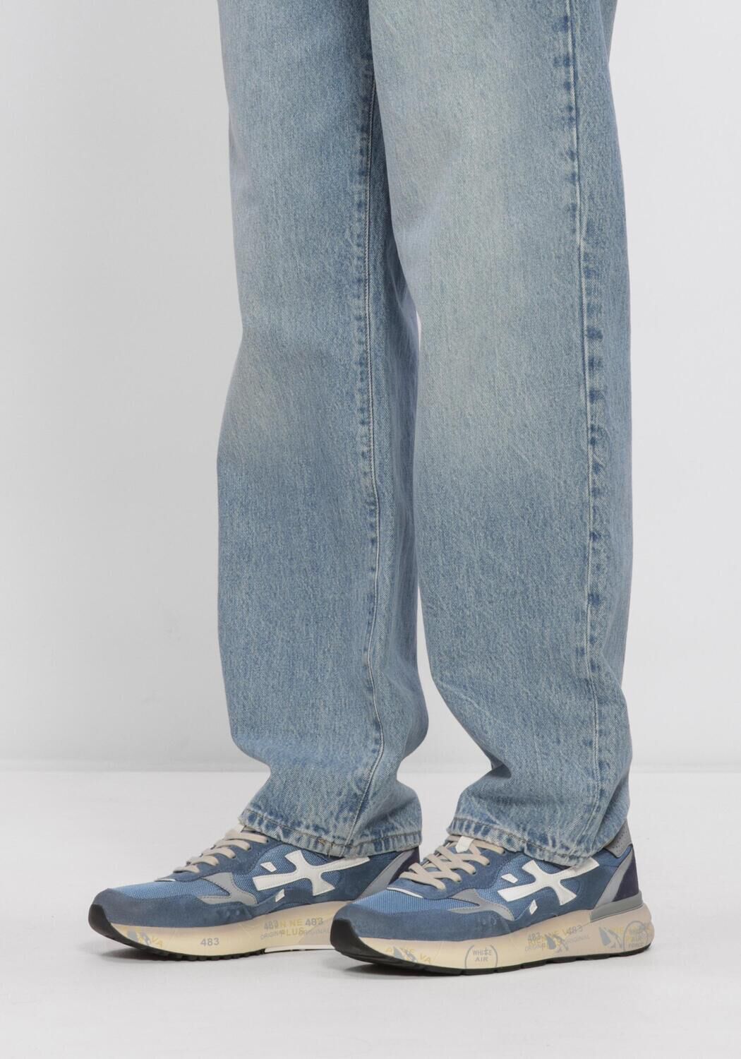 PREMIATA Baskets basses MICK en bleu - large