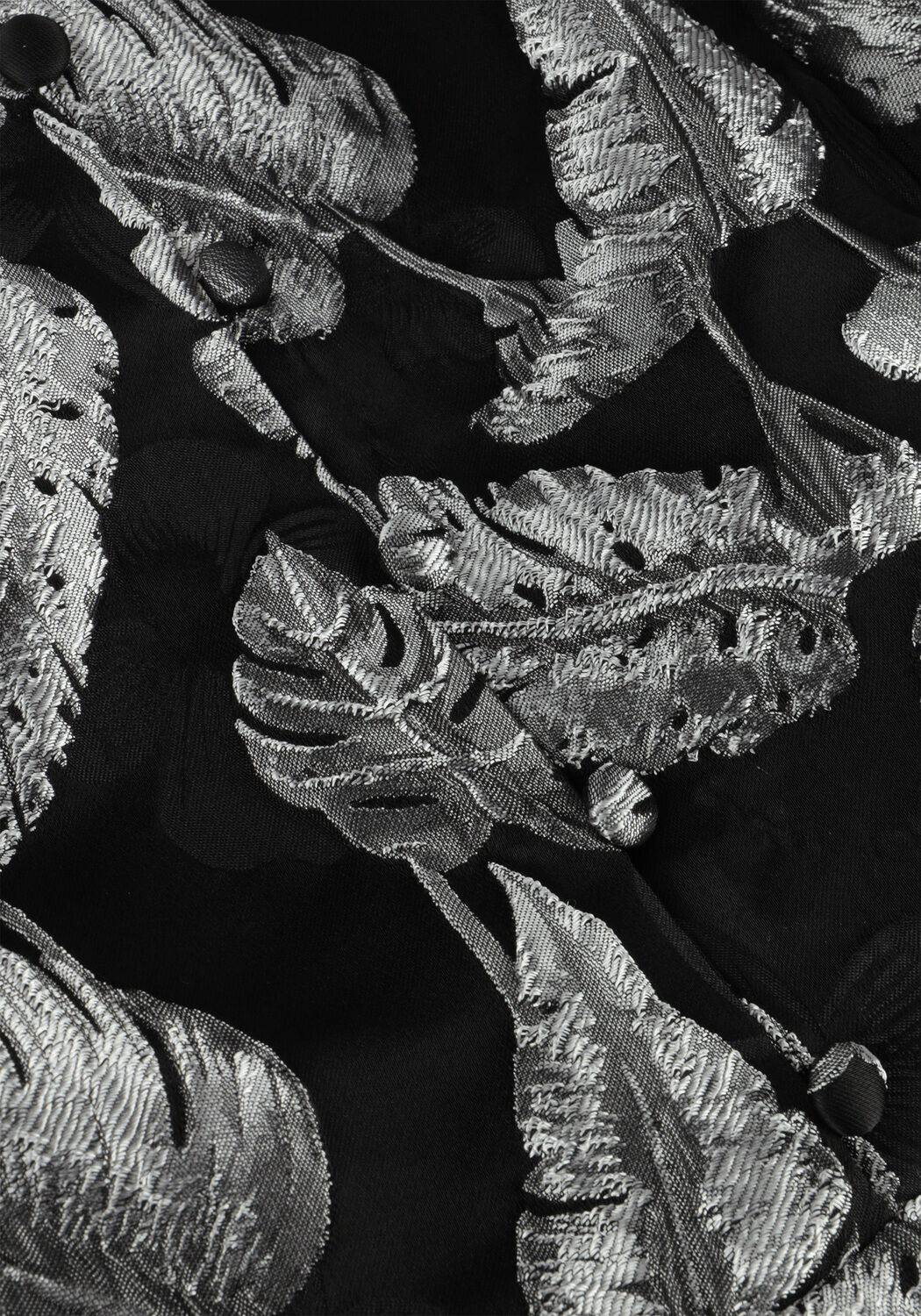 SELECTED WOMEN Mini robe SLFPAULA SILVER LEAF LS SHORT DRESS en argent - large