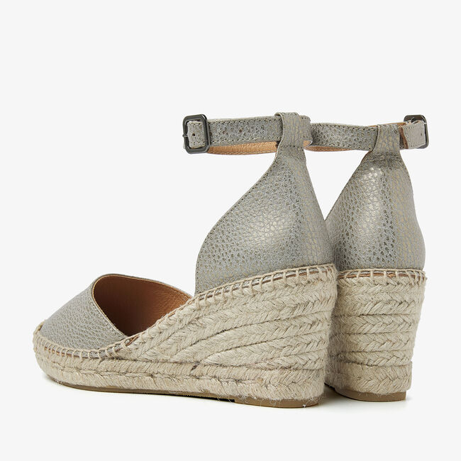 Grijze VIA VAI Sandalen FLORA BRAID - large