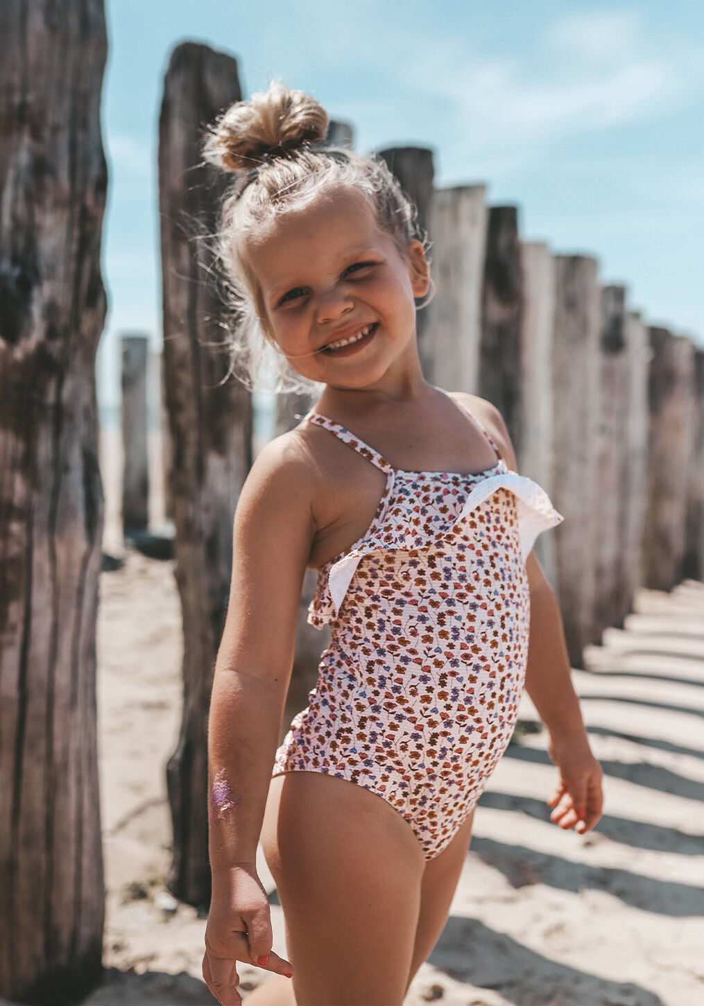 SALTED STORIES Maillots de bain FLOWER BUD SWIMSUIT Cr&egrave;me - large