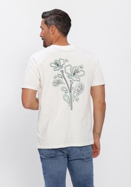 PURE PATH T-shirt EMBROIDERED FLOWER T-SHIRT en blanc - large