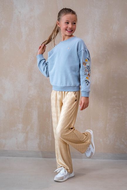 LIKE FLO Pantalon large FENYA FLO METALLIC PANTS en or - large