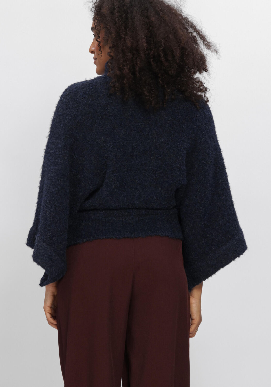 AIMEE THE LABEL NAMIBIAW6 KNITTED SWEATER Pulls & Gilets Bleu fonc&eacute; - large