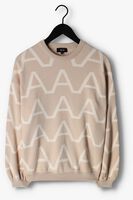 ALIX THE LABEL Pull LADIES KNITTED A JACQUARD PULLOVER Sable