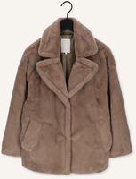 NOTRE-V Manteau en fausse fourrure FUR COAT SHORT en taupe NOTRE-V Manteau en fausse fourrure FUR COAT SHORT en taupe - medium