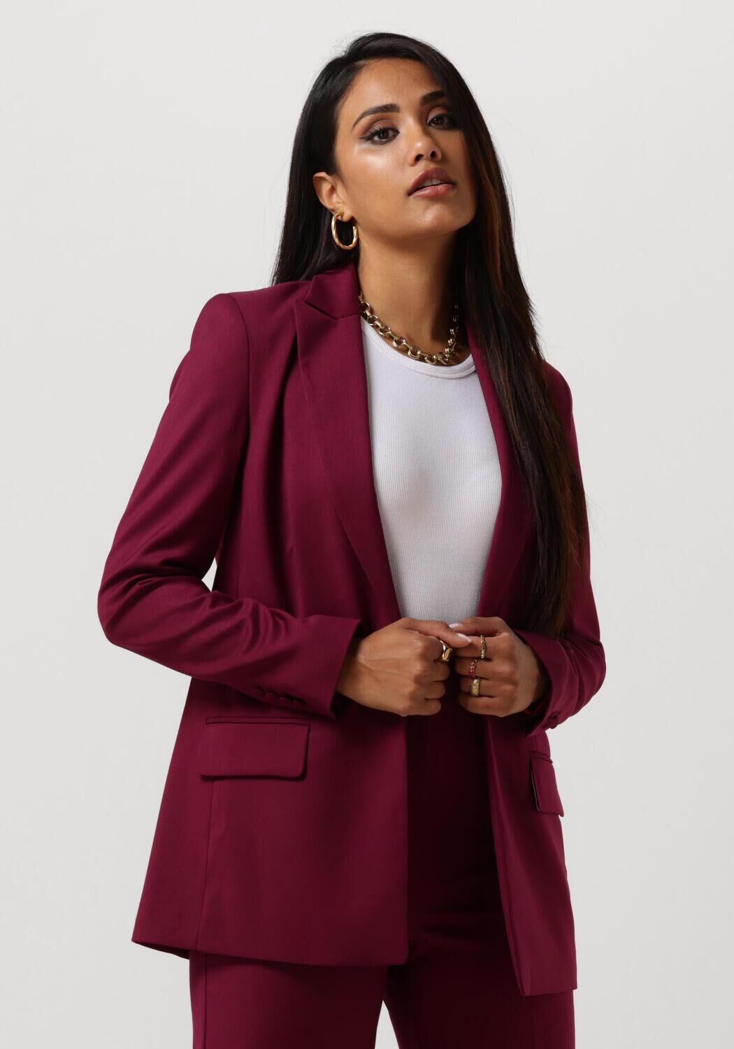 Bordeaux rood pak dames clearance