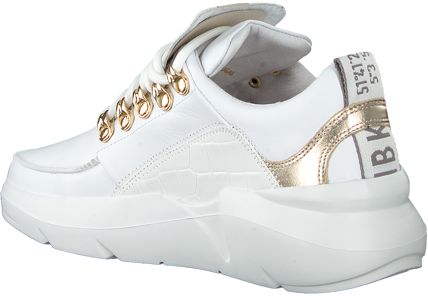 Bekijk hier de Lucy Royal 21027904 WHITE-GOLD LEATHER van Nubikk | by SHUZ