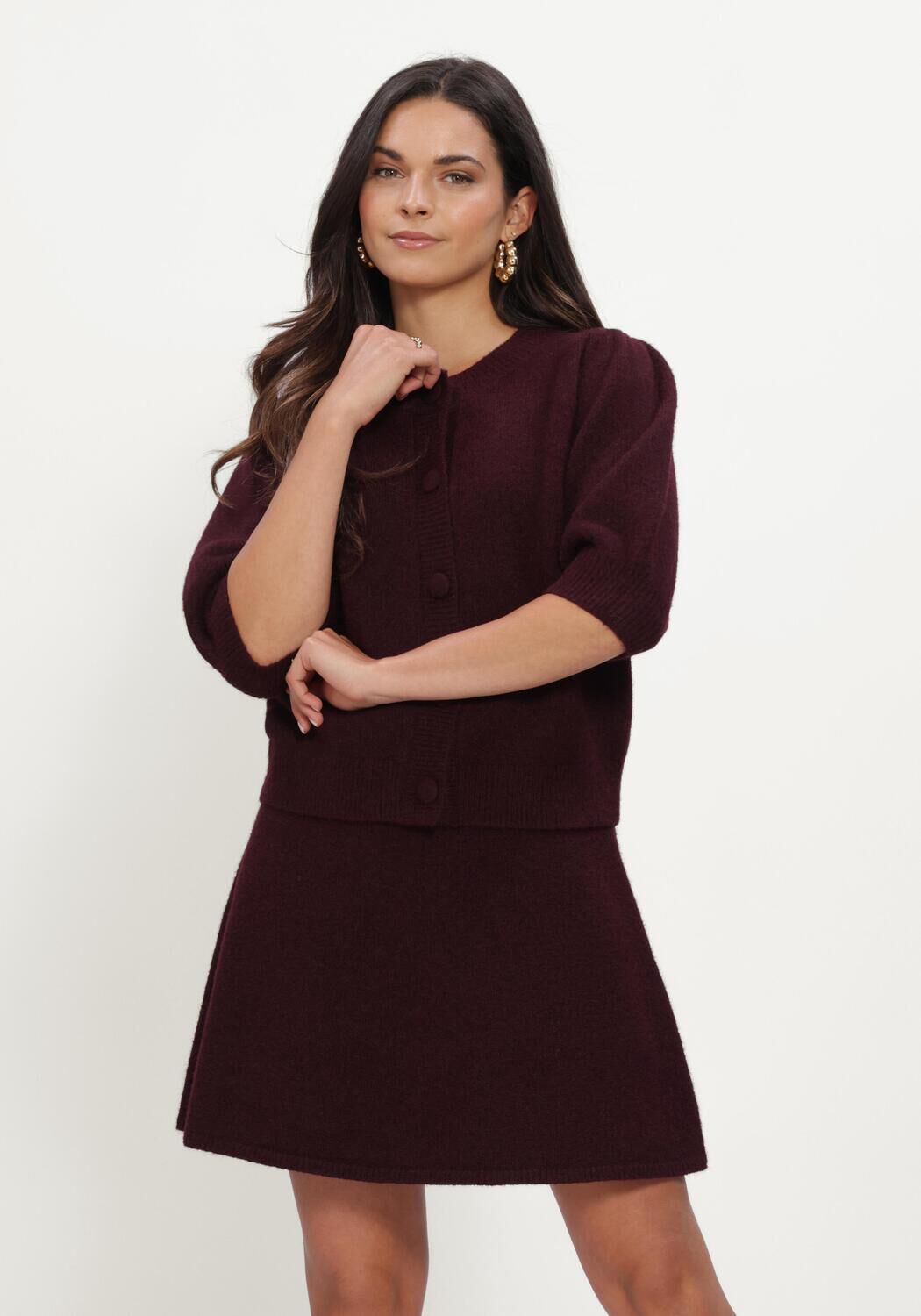 NOTRE-V Gilet NV-ILENA Bordeaux - large