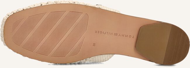 Witte TOMMY HILFIGER  CROCHET LEATHER MULE Witte TOMMY HILFIGER  CROCHET LEATHER MULE - large