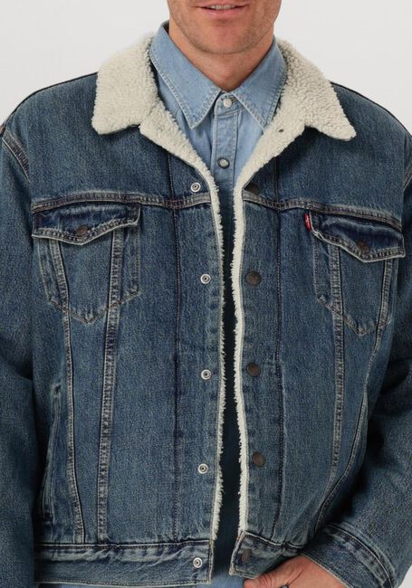 Blauwe LEVI'S Spijkerjas TYPE 3 SHERPA TRUCKER - large