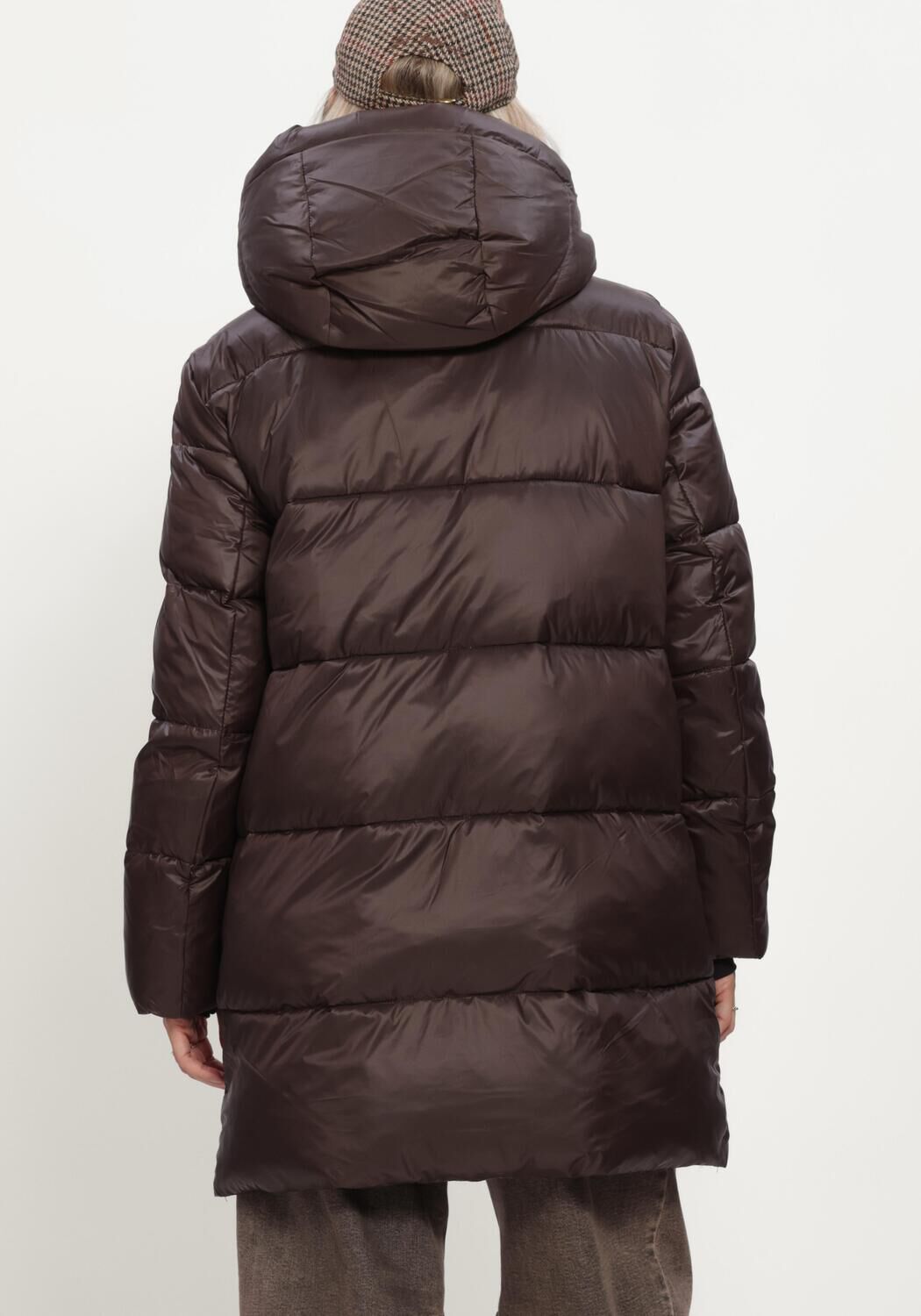 WITHBLACK Veste matelass&eacute; WBLABBY 3/4 DOWN JACKET en marron - large