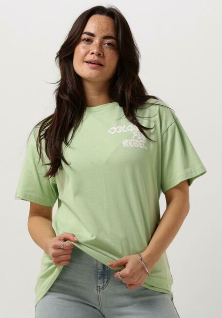 COLOURFUL REBEL T-shirt LOGO WAVE LOOSEFIT TEE Menthe - large
