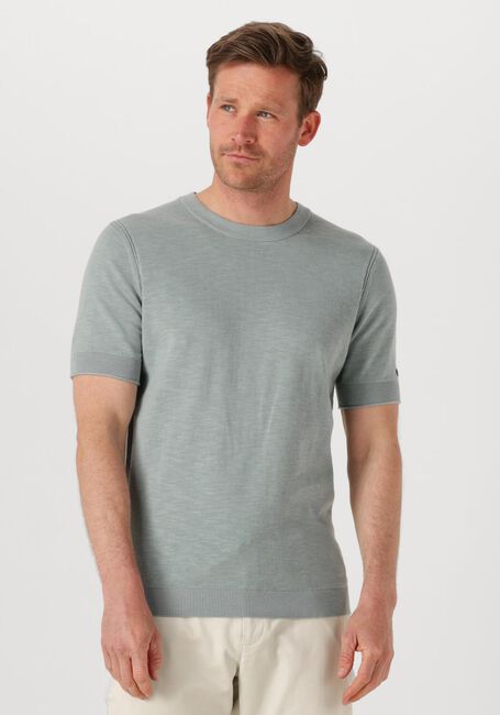 CAST IRON T-shirt COTTON BLEND SLUB Gris clair - large
