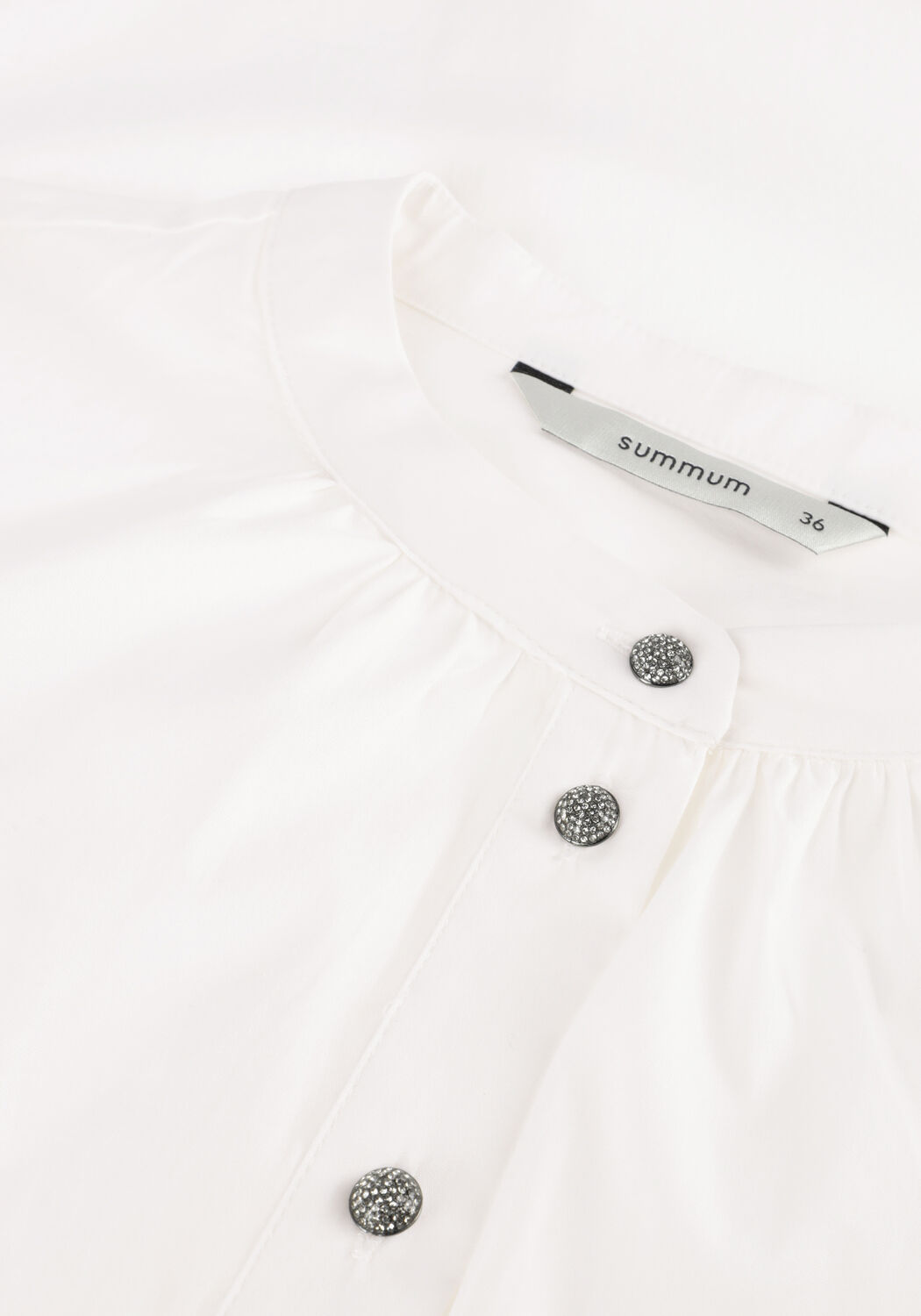 Witte SUMMUM  BLOUSE COTTON STRETCH - large