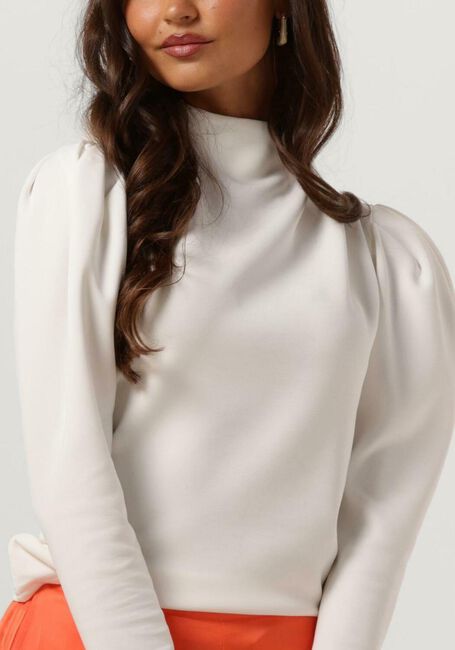 Witte SELECTED FEMME Coltrui SLFFENJA LS T-NECK TOP - large