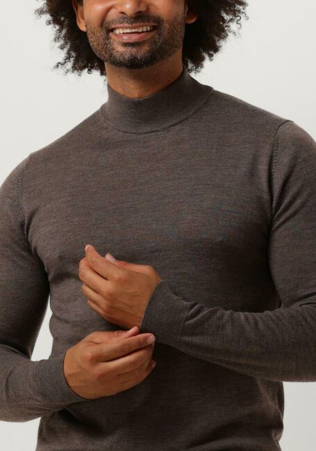 PROFUOMO Pull PULLOVER MOCK en taupe - large