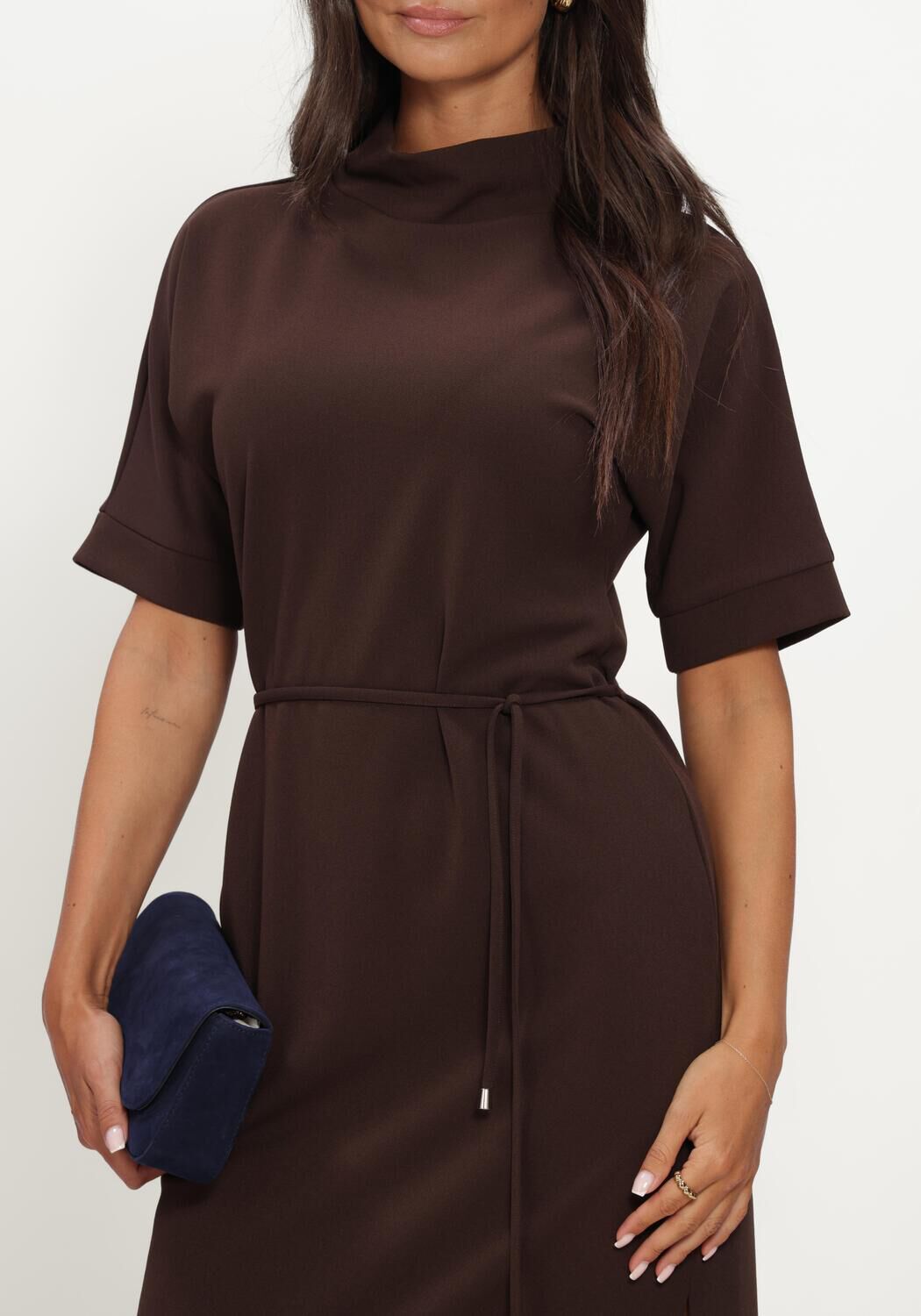 Bruine ANA ALCAZAR Mini jurk 042197.3912 - large