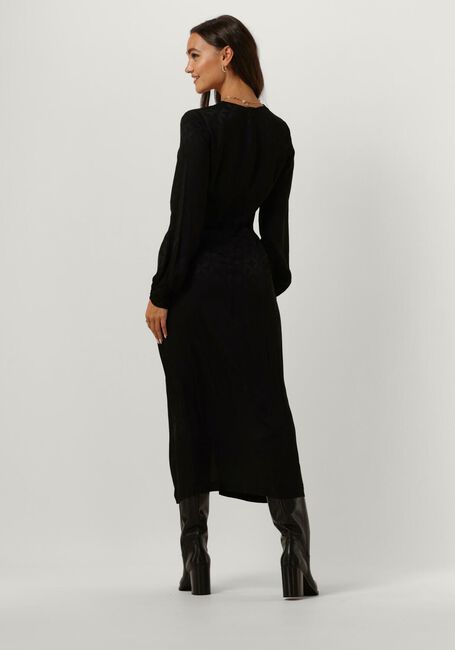 IDANO Robe midi DOUCE UNI en noir - large