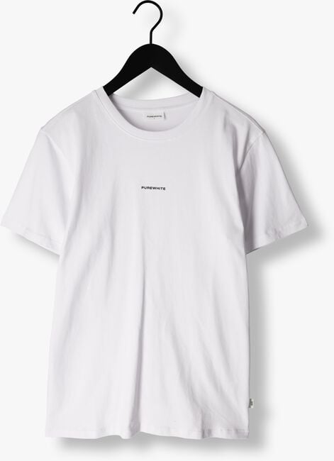 PUREWHITE T-shirt TSHIRT WITH SMALL LOGO ON CHEST AND BIG BACK PRINT en blanc - large