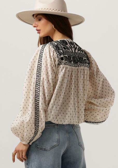 Witte SUMMUM Blouse BLOUSE EMBROIDERY DOBBY - large