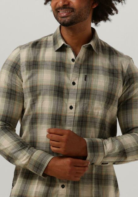 PME LEGEND Chemise décontracté LONG SLEEVE SHIRT CTN YD TWILL CHECK Olive - large