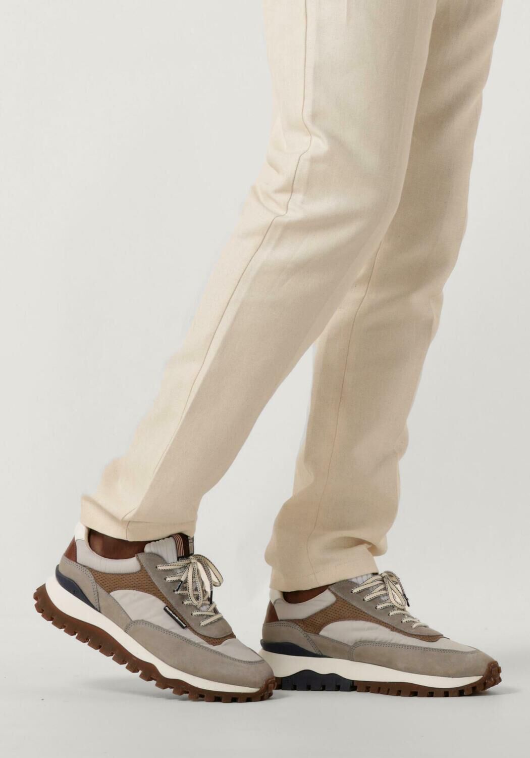 Grijze FLORIS VAN BOMMEL Sneakers SFM-10157  DE GROMMER - large