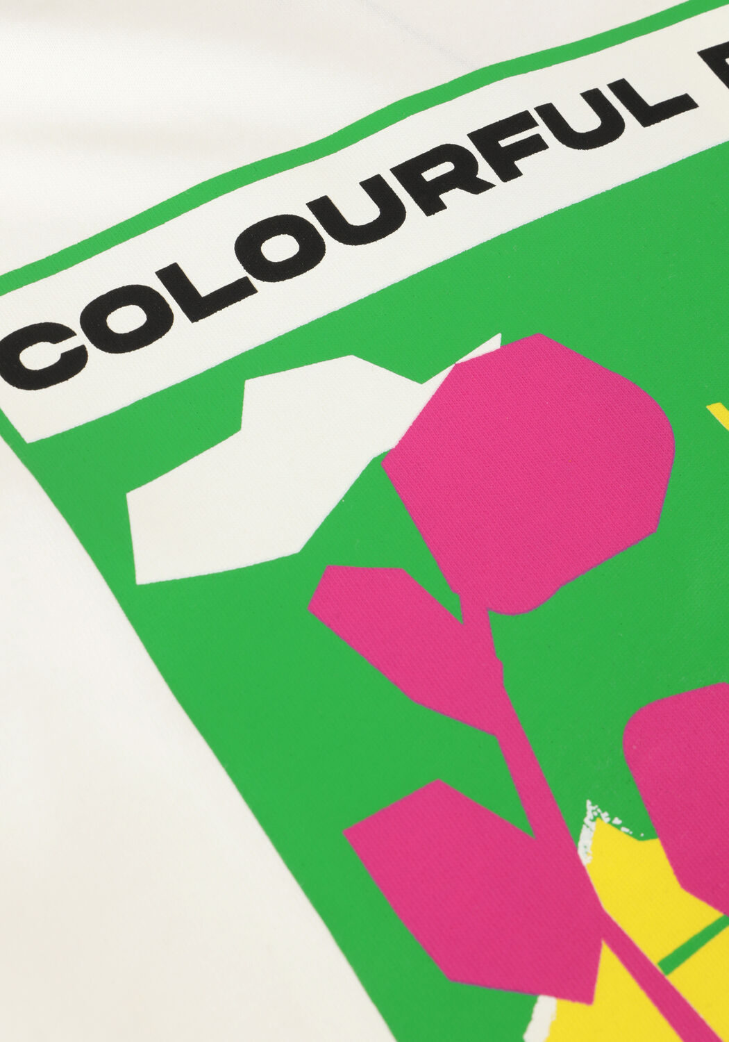 Witte COLOURFUL REBEL T-shirt MOTEL SCENERY LOOSEFIT TEE - large