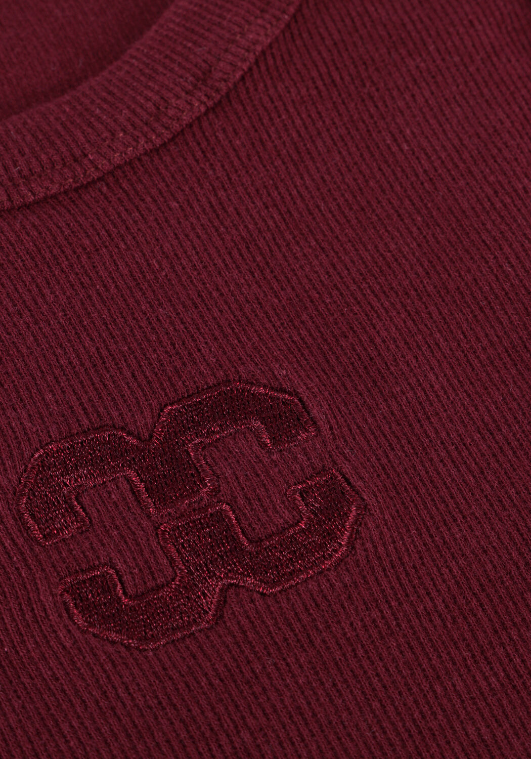 CO'COUTURE Haut SAHARA EMBROIDERY TANK TOP Bordeaux - large