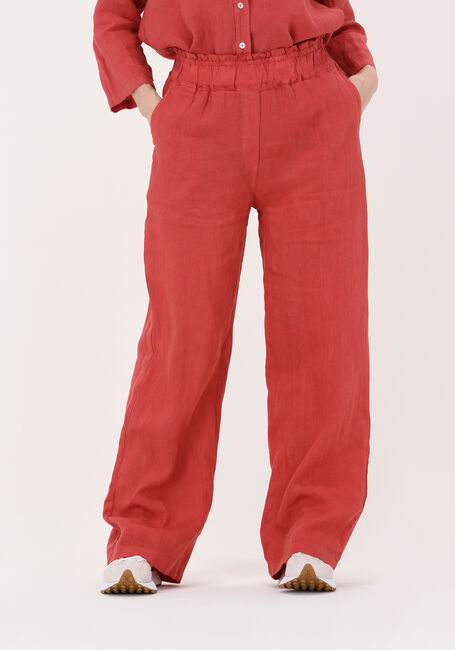 BY-BAR Pantalon ROBYN LINEN PANT en rouge - large
