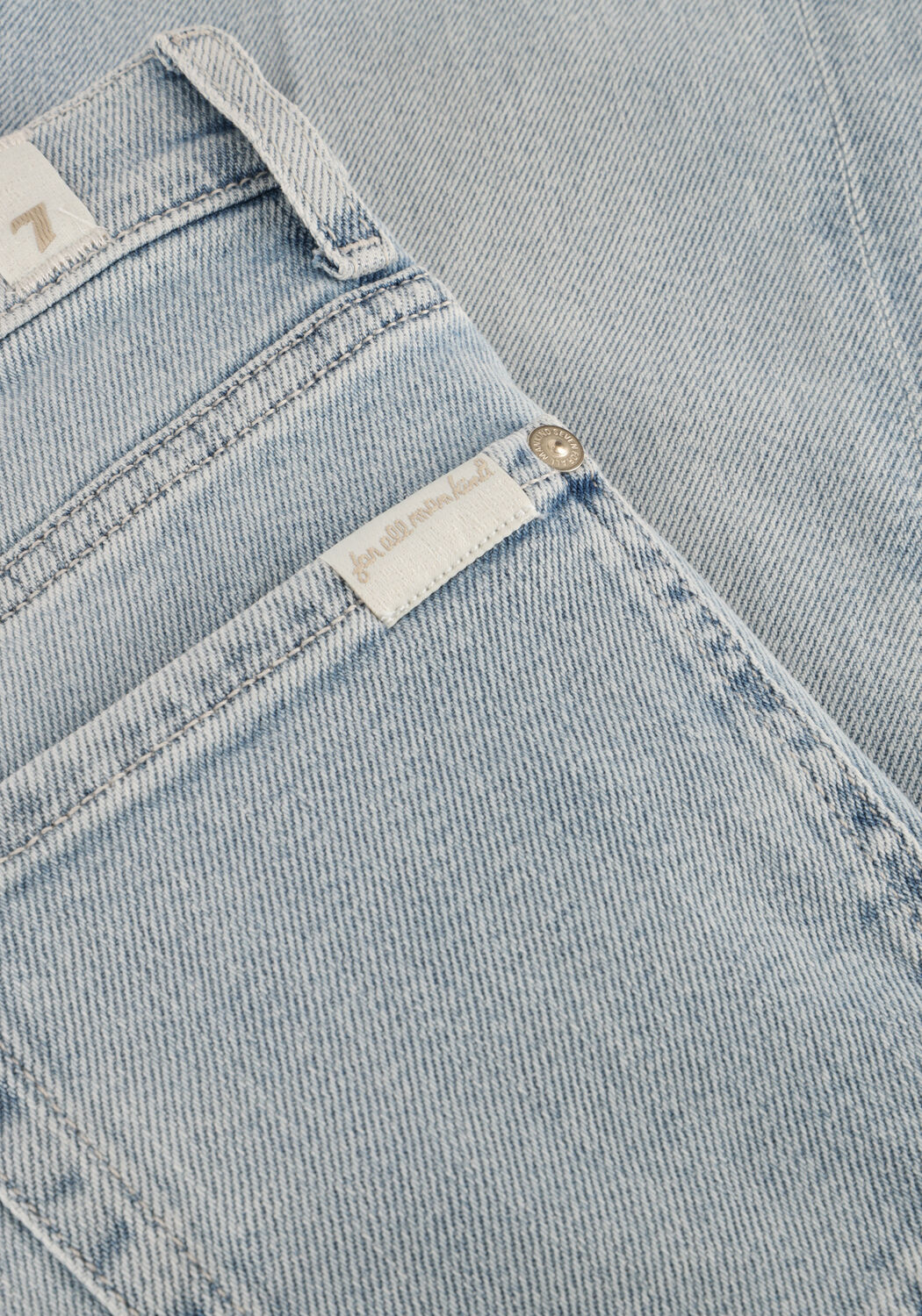 7 FOR ALL MANKIND Flared jeans MODERN DOJO FROZEN Bleu clair - large