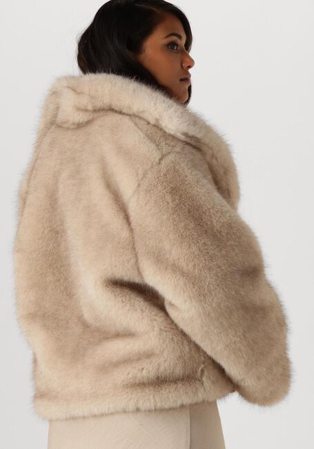 NEO NOIR Manteau en fausse fourrure STEPHANIE FAUX FUR JACKET en beige - large