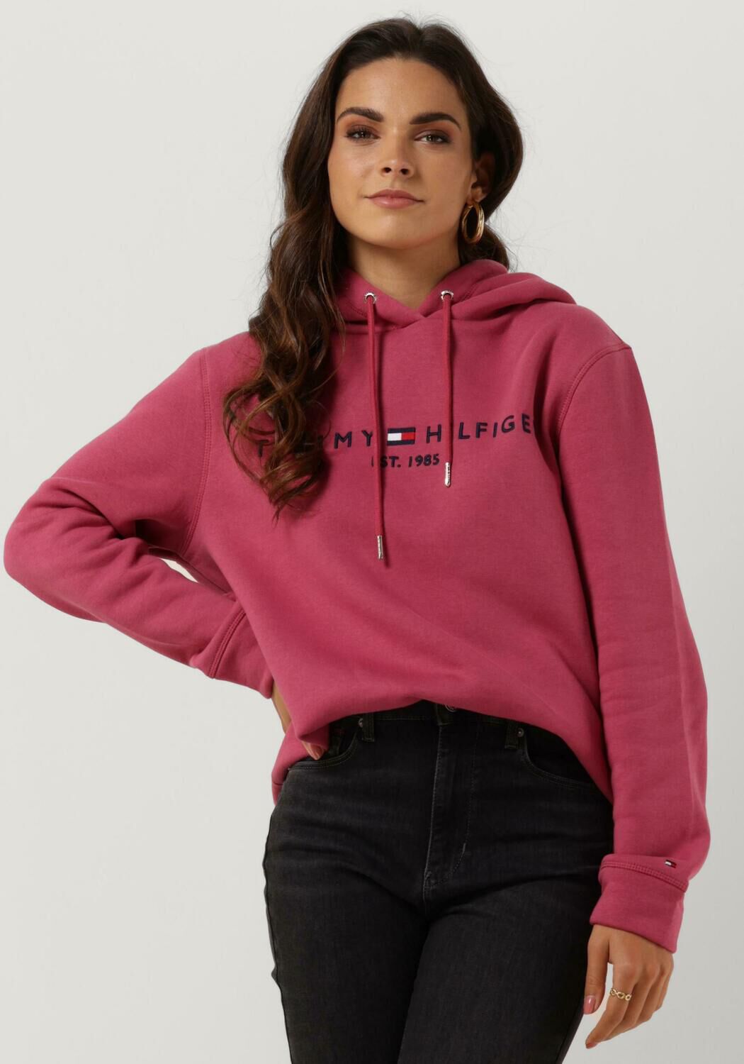 Roze trui tommy hilfiger 2025