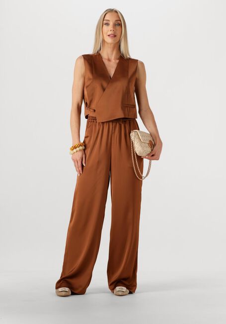 GESTUZ Pantalon large GZJESSIE HW PANTS en camel - large