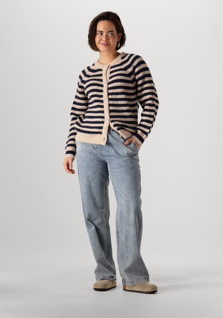 LOLLYS LAUNDRY Gilet NOVALI CARDIGAN LS Bleu foncé - large