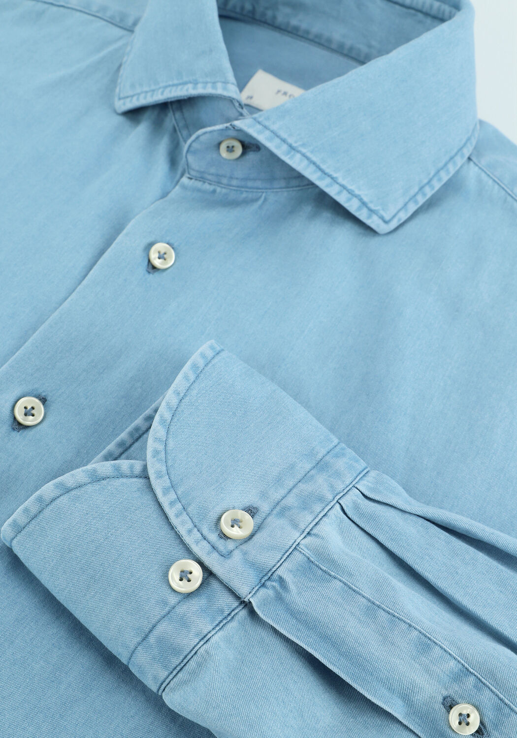 Lichtblauwe PROFUOMO Casual overhemd HOLTONS - large