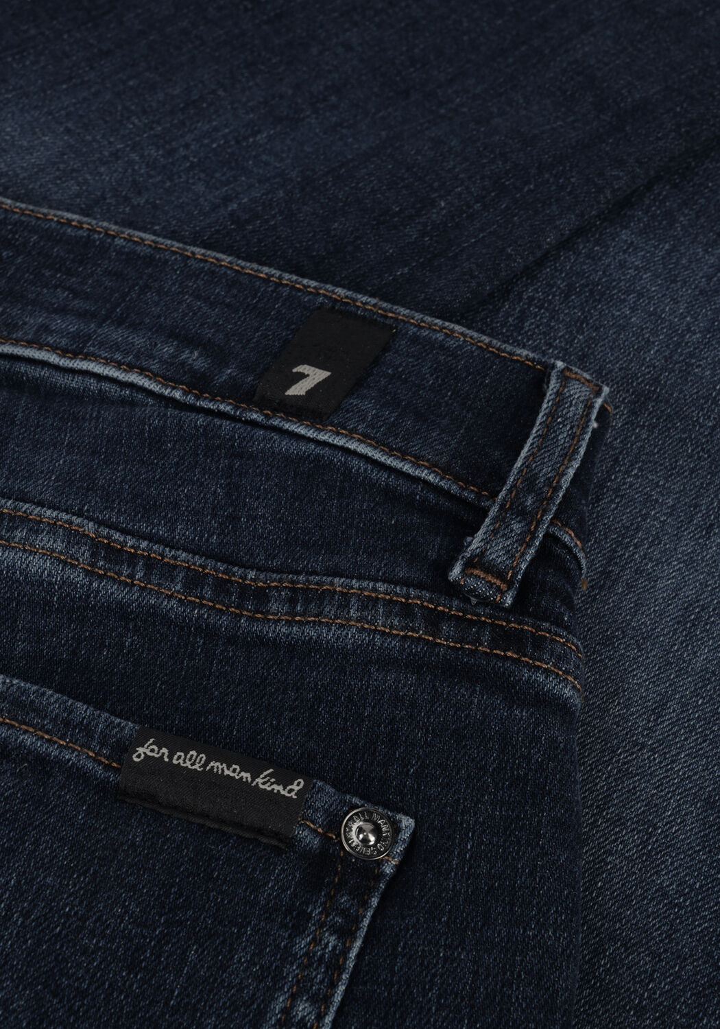 7 FOR ALL MANKIND Slim fit jeans SLIMMY TAPERED STRETCH TEK NATIVE Bleu fonc&eacute; - large