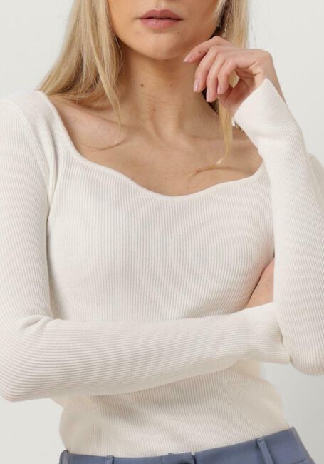 YDENCE  KNITTED TOP CHIARA Blanc - large