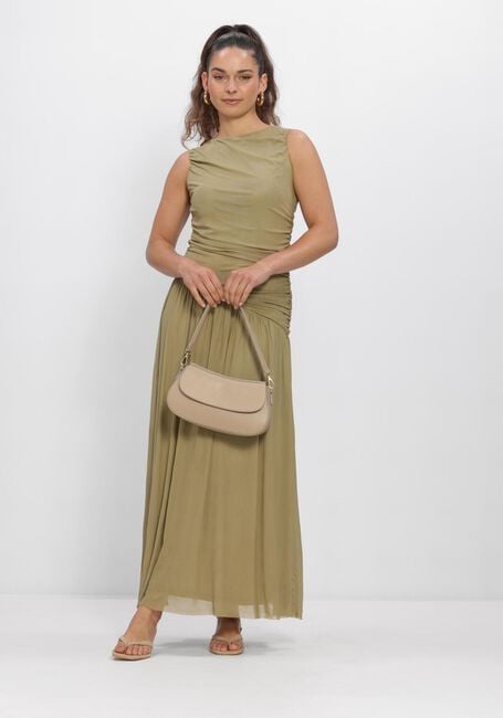 Groene NEO NOIR Maxi jurk CLUDINE MESH DRESS - large