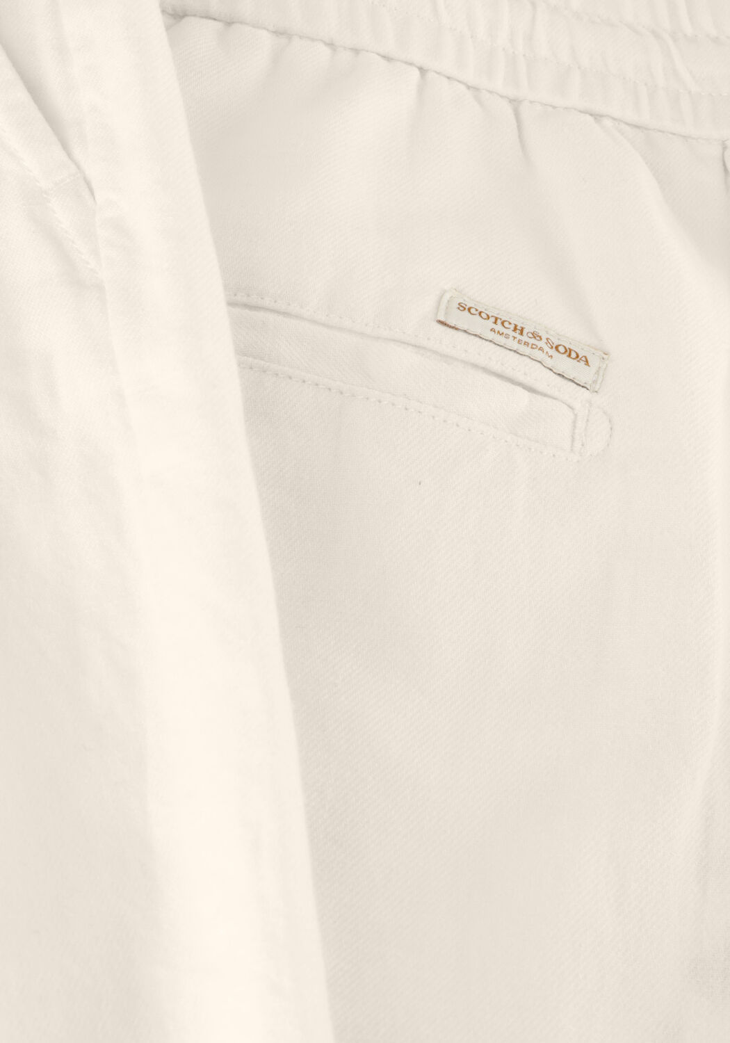 Gebroken wit SCOTCH & SODA Korte broek FAVE - COTTON/LINEN TWILL BERMUDA - large