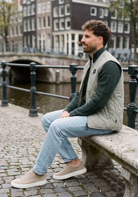 Donkergroene CHASIN Trui OSCAR BRIK HALF ZIP - large