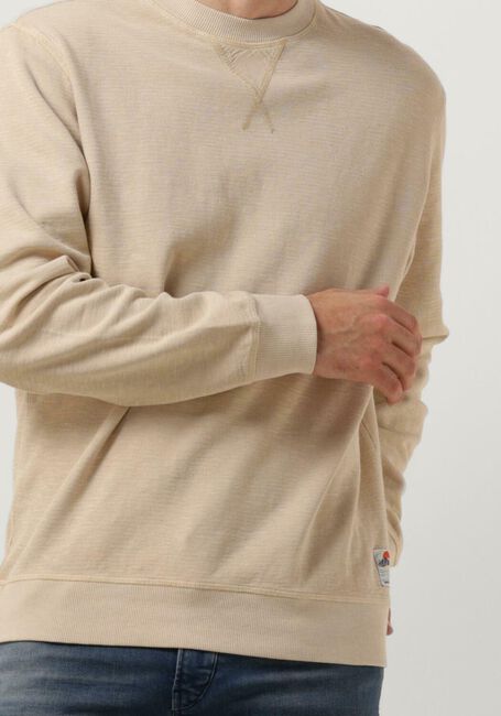 SCOTCH & SODA Chandail GARMENT-DYED STRUCTURED SWEATSHIRT en beige - large