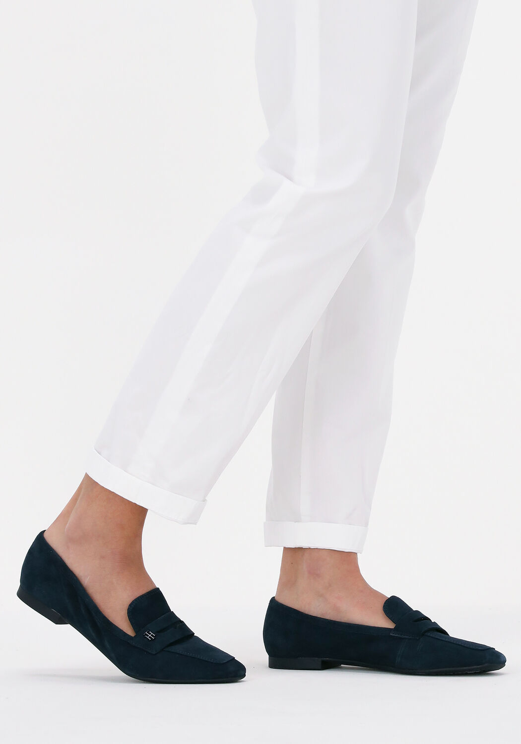 Blauwe TOMMY HILFIGER Loafers FEMININE FLAT LOAFER - large