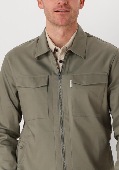 Groene CAST IRON Overshirt LONG SLEEVE SHIRT OVERSHIRT REGULAR FIT - large