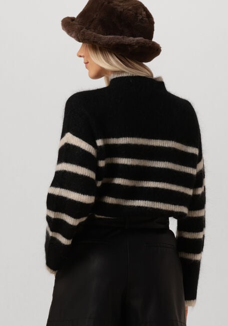 Zwarte SECOND FEMALE Trui OVALIS KNIT T-NECK - large