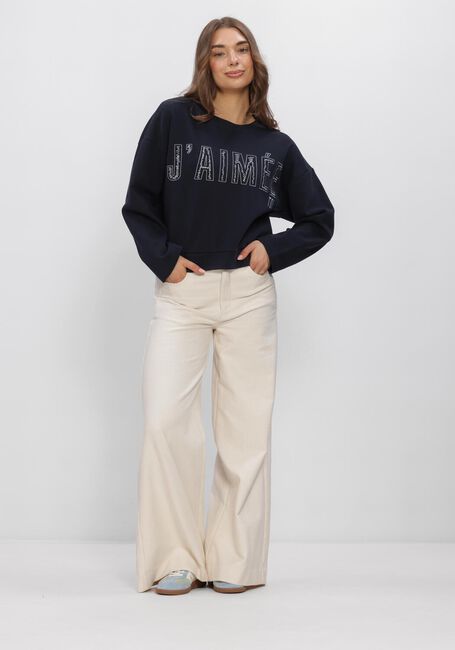 AIMEE THE LABEL Chandail ELANSS6 SWEATER WITH EMBROIDERY en bleu - large