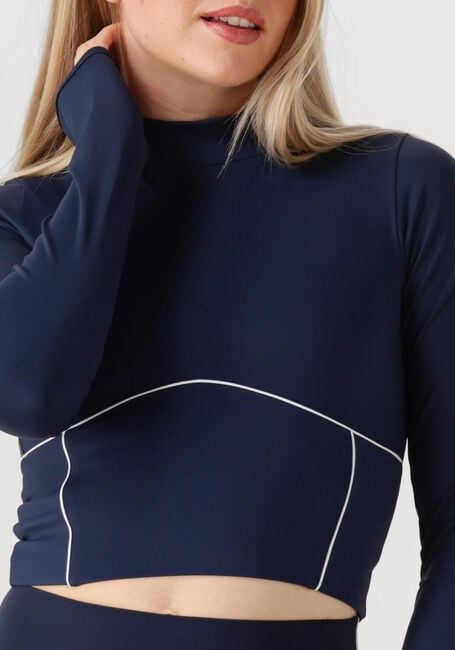 THE LOLA CLUB Haut DEMI TOP Bleu foncé - large